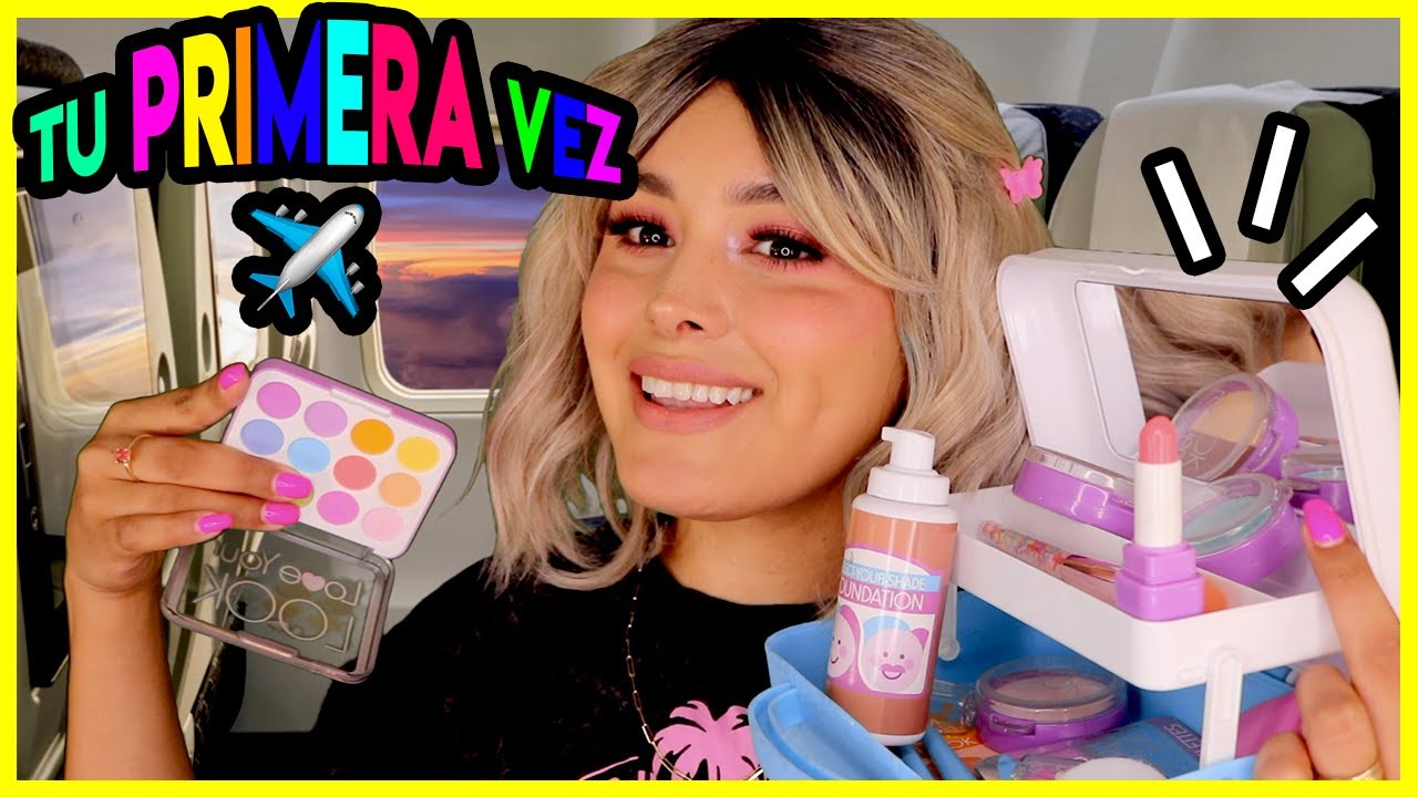 Ges ASMR Maquillaje 💄 CHICA amable Te maquilla (con juguetes) en tu PRIMER VUELO! #gesasmr