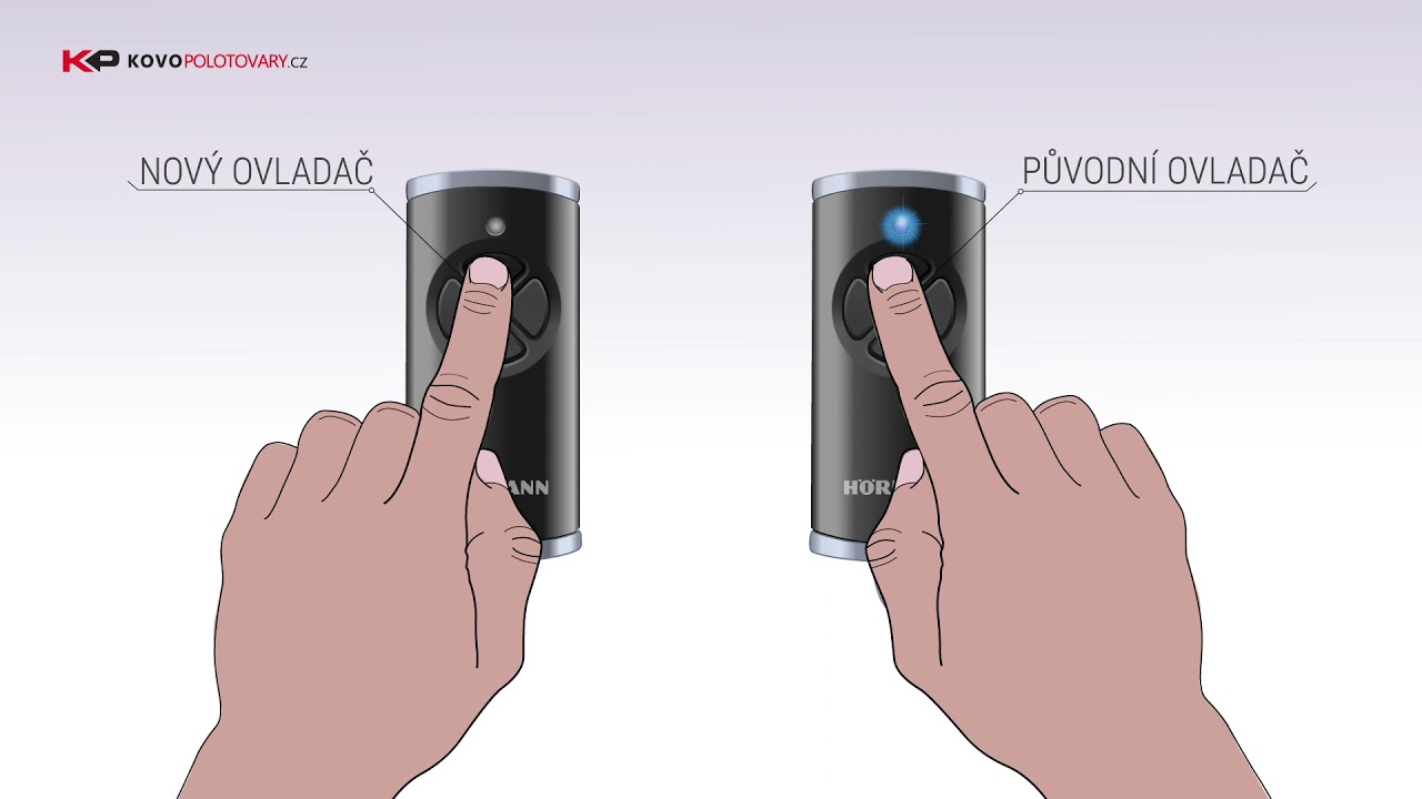 Jak zkopírovat nový dálkový ovladač Hormann HSE 4 BS