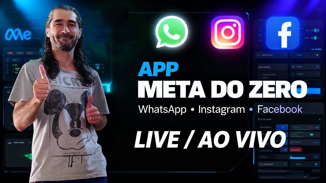 App da Meta do Zero: WhatsApp, Instagram e Facebook AO VIVO