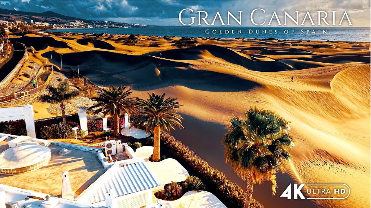 Maspalomas Dunes in 4K — A Desert Wonder in the Atlantic.