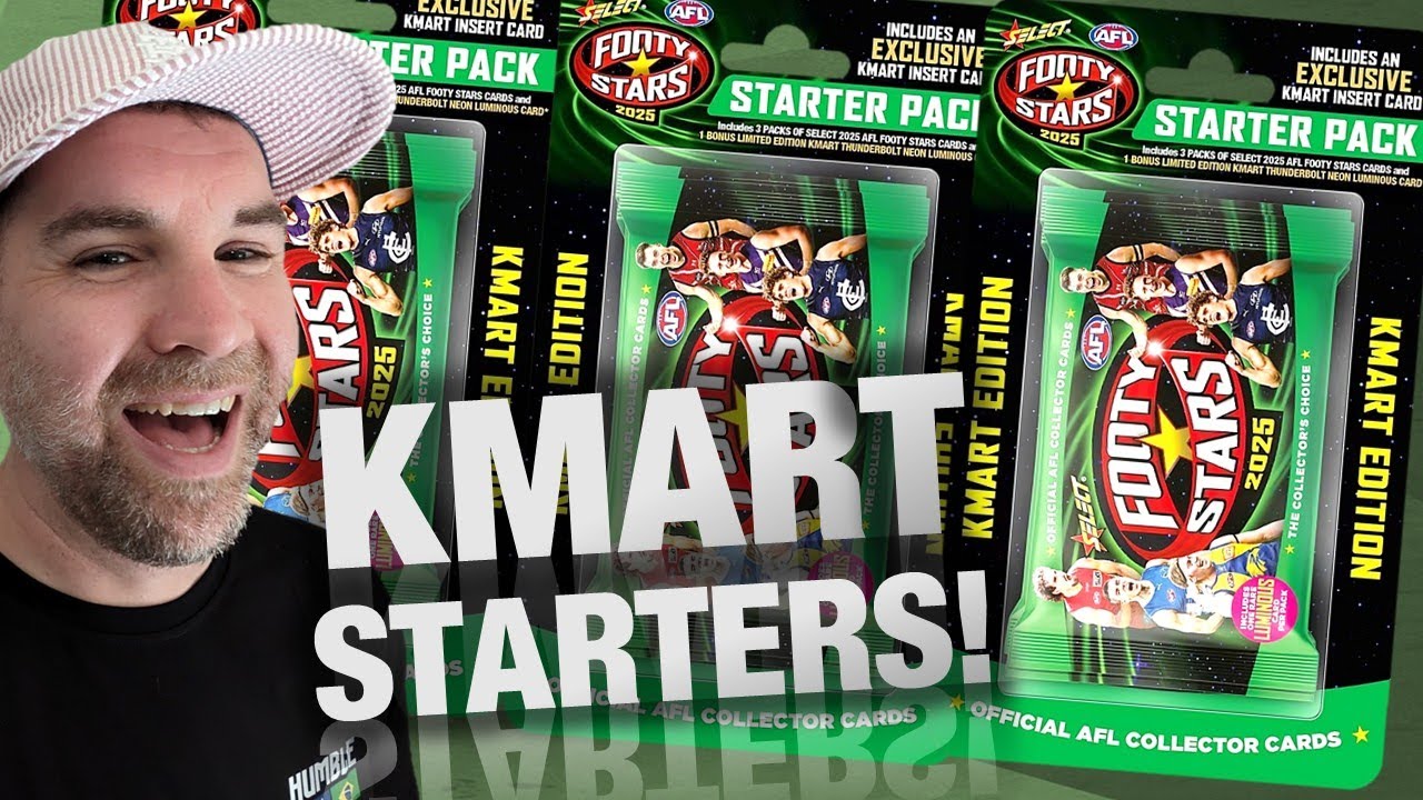 AFL Select Footy Stars 2025 | Opening 3 KMART Starter Packs!