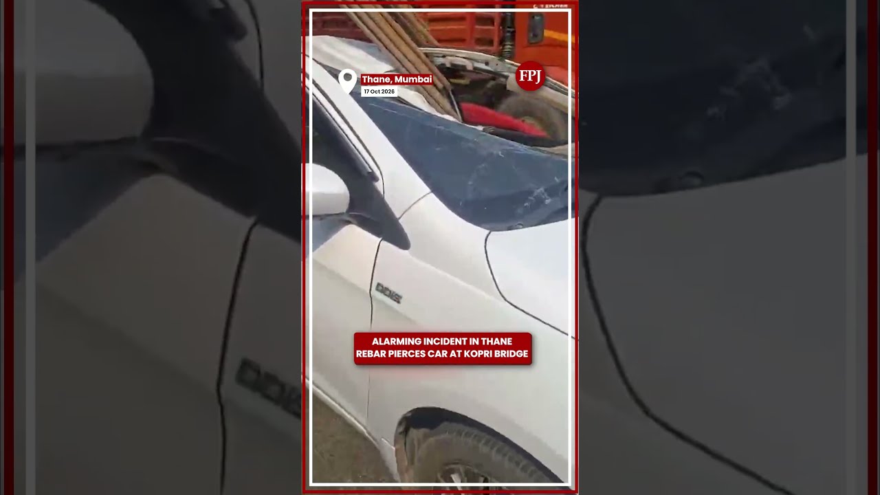 Shocking! Iron Rods Pierce Car at Kopri Bridge, Thane