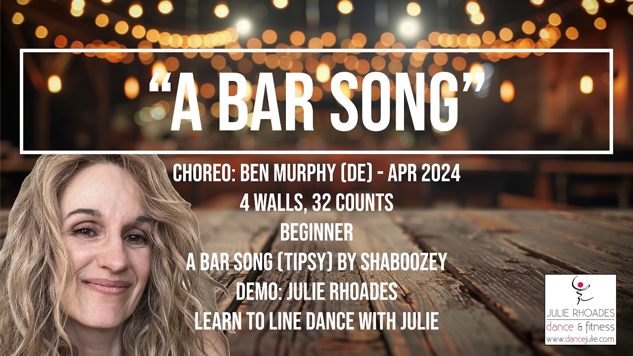 A Bar Song Line Dance - Ben Murphy - Beginner - Demo - Music A Bar Song (Tipsy) Shaboozey