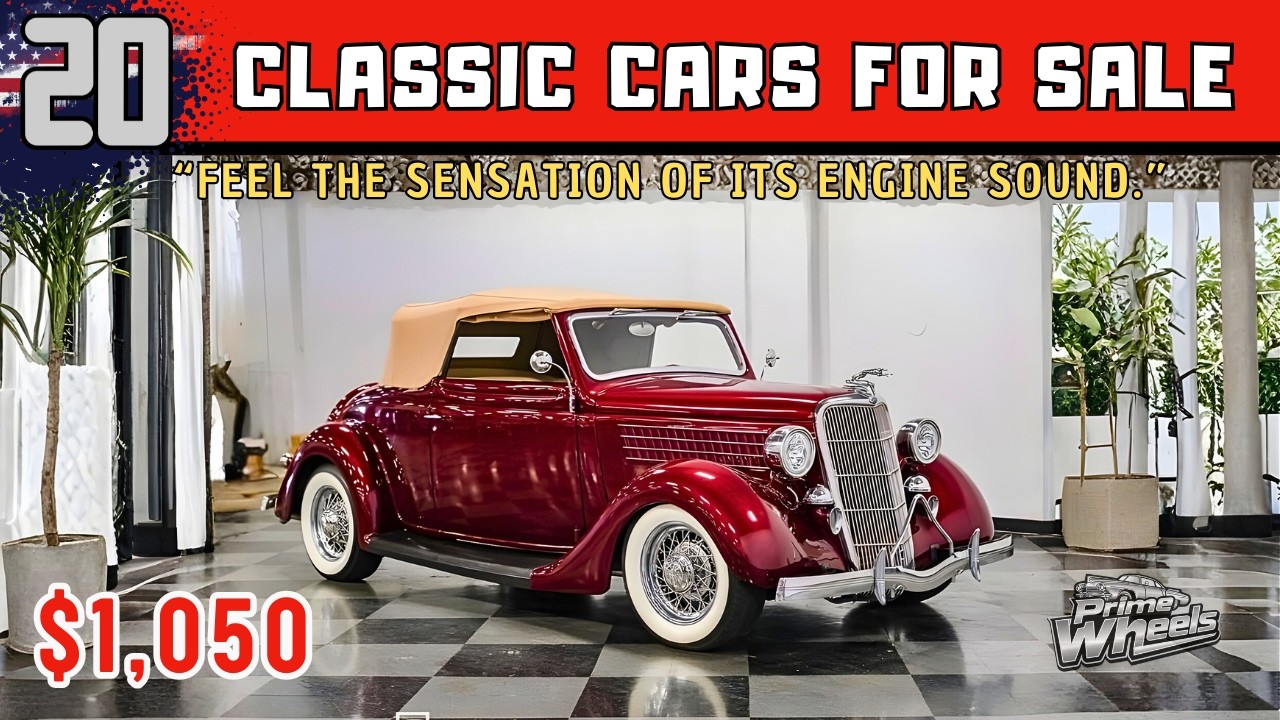 20 Cheap Classic Cars For Sale by Owner today