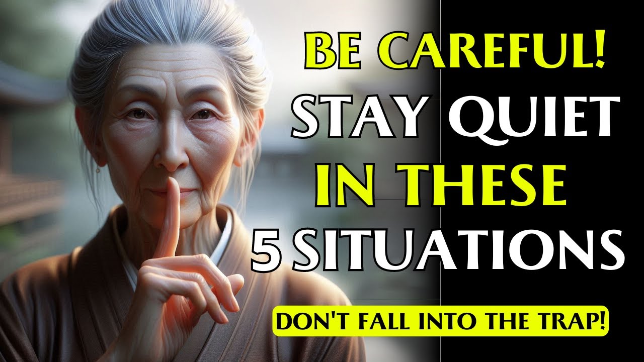 ALWAYS Remain Silent in THESE 5 Situations | Buddhist Teachings