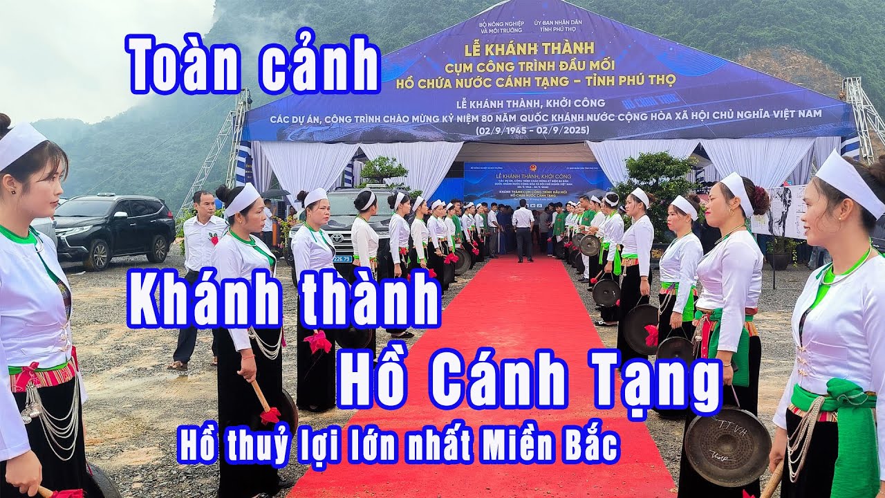 Khánh thành Hồ Cánh Tạng lớn nhất Miền Bắc Toàn cảnh hàng nghìn người đến vãn cảnh