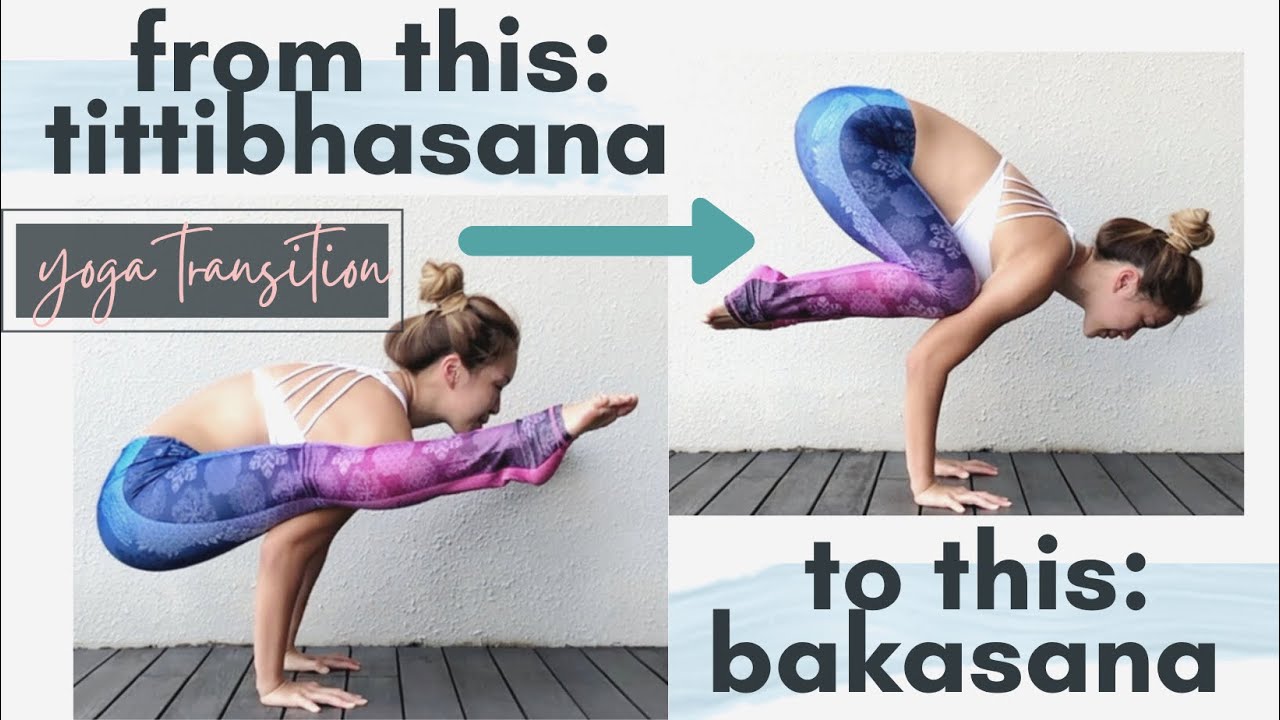 Yoga Tutorial: How to Transition from Tittibhasana Firefly Pose to Bakasana Crow Pose |