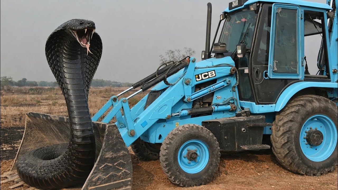 Jcb 3dx machine working for concrete road construction work in village | Jcb Dozer Cartoon Video 
