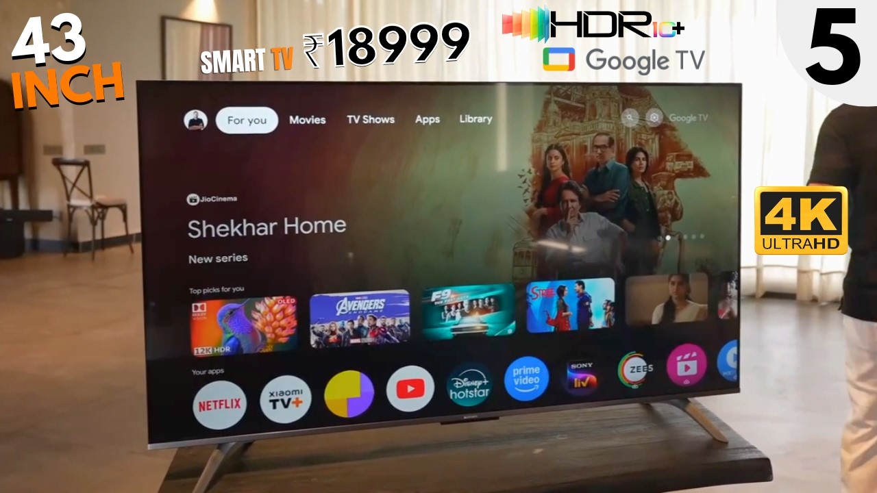 Best 4K Smart TV Under 20000 in India 2024🔥Best 4K Google Smart TV🔥Best 4K TV Under 20000 in 2024