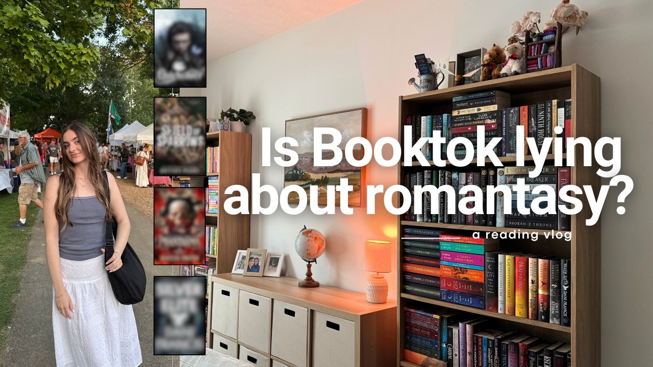 Is the BookTok hype real? Reviewing 4 popular BookTok romantasy books 📖🧝&zwj;♀️ | A reading vlog