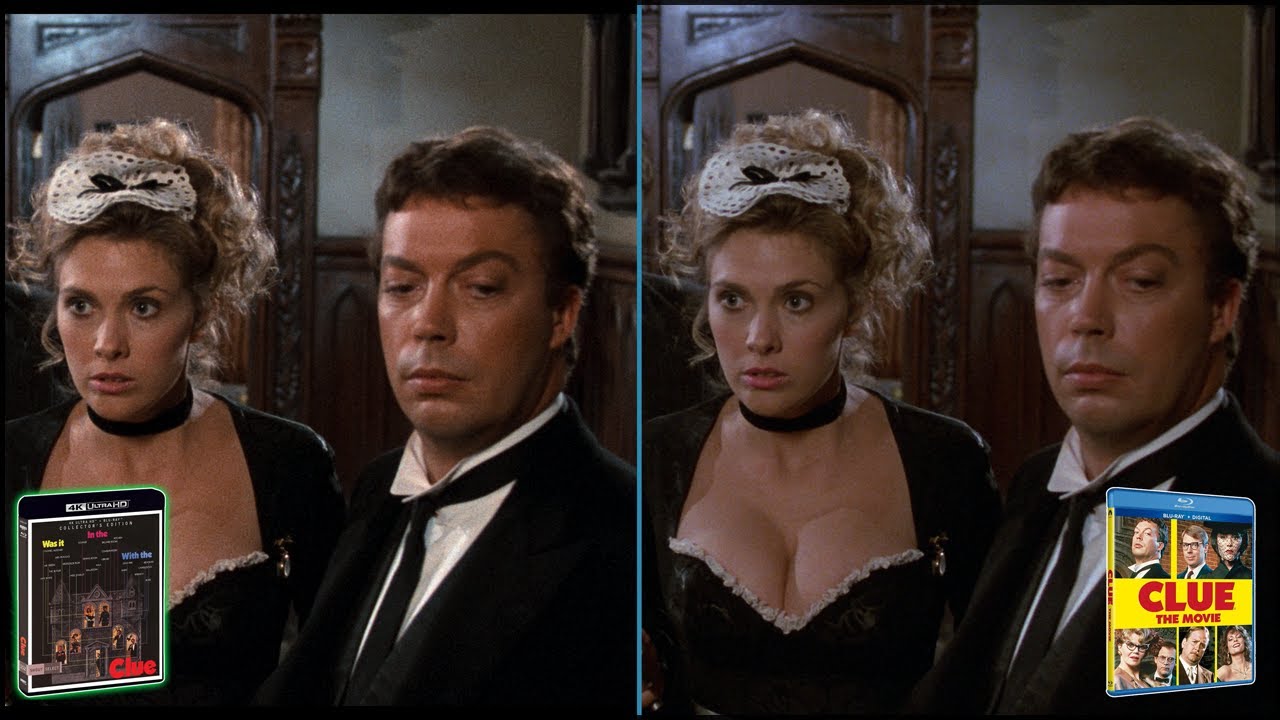 Clue movie 4K comparison Blu ray vs 4K Ultra HD