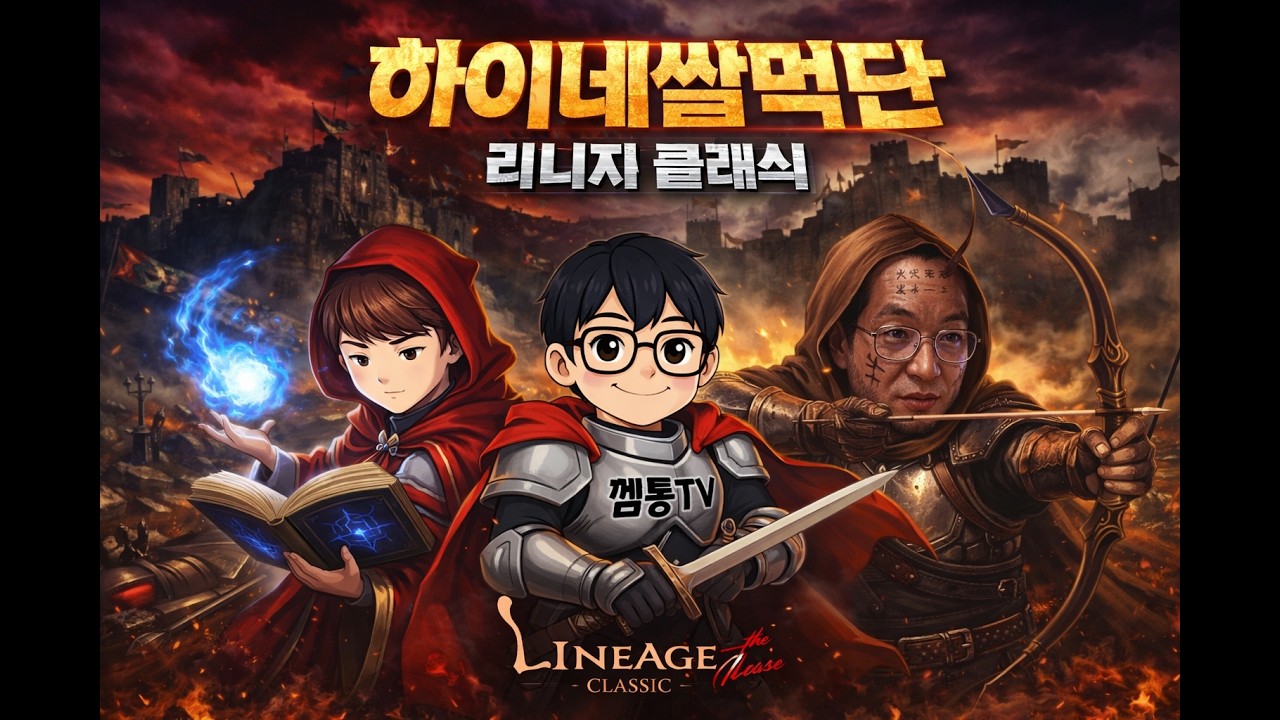 [리니지 클래식] 하이네썹 최강의 쌀먹단!! 달려보겠습니다!! #리니지클래식 #하이네 #사이하