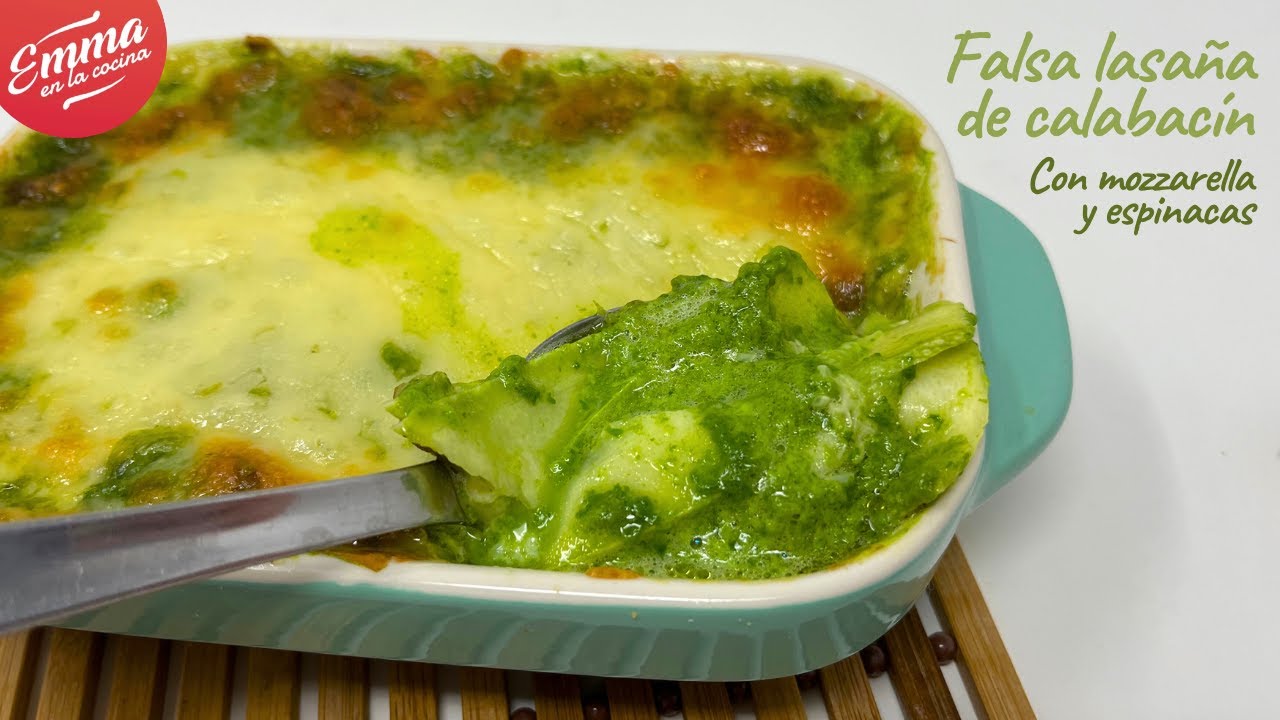 Falsa LASAÑA de CALABACÍN | Con mozzarella y espinacas