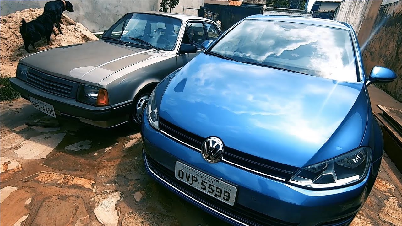 LAVANDO MEUS CARROS (Golf TSI e Chevette)