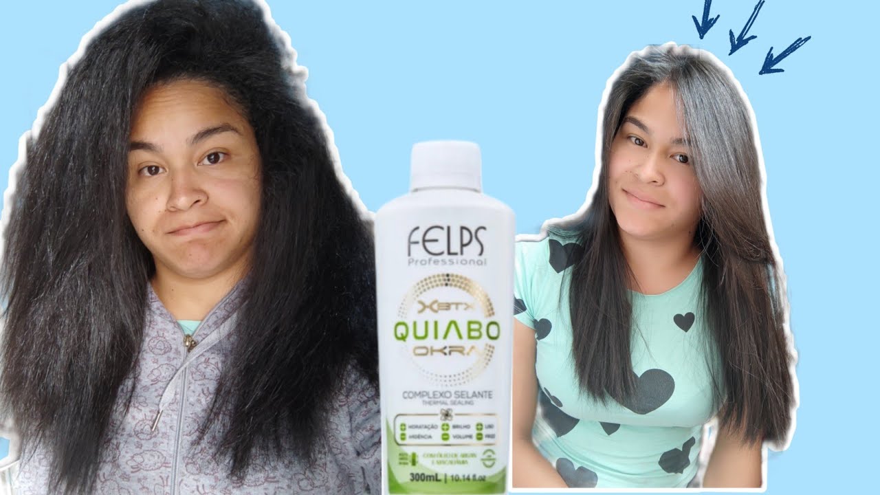 Testando a Progressiva Felps de Quiabo no meu Cabelo Cacheado | SEM FORMOL