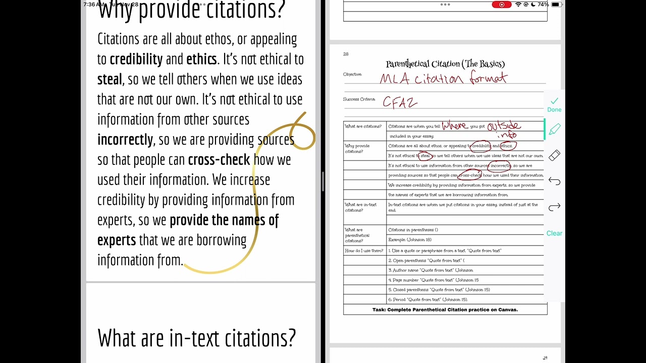 The Art of Argument: MLA Citation basics