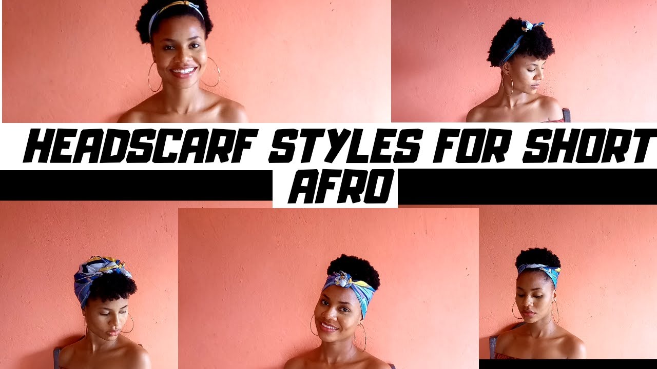 How To :Quick And Easy Headscarf Styles For Short Natural (4C) Hair|TWA  2022
