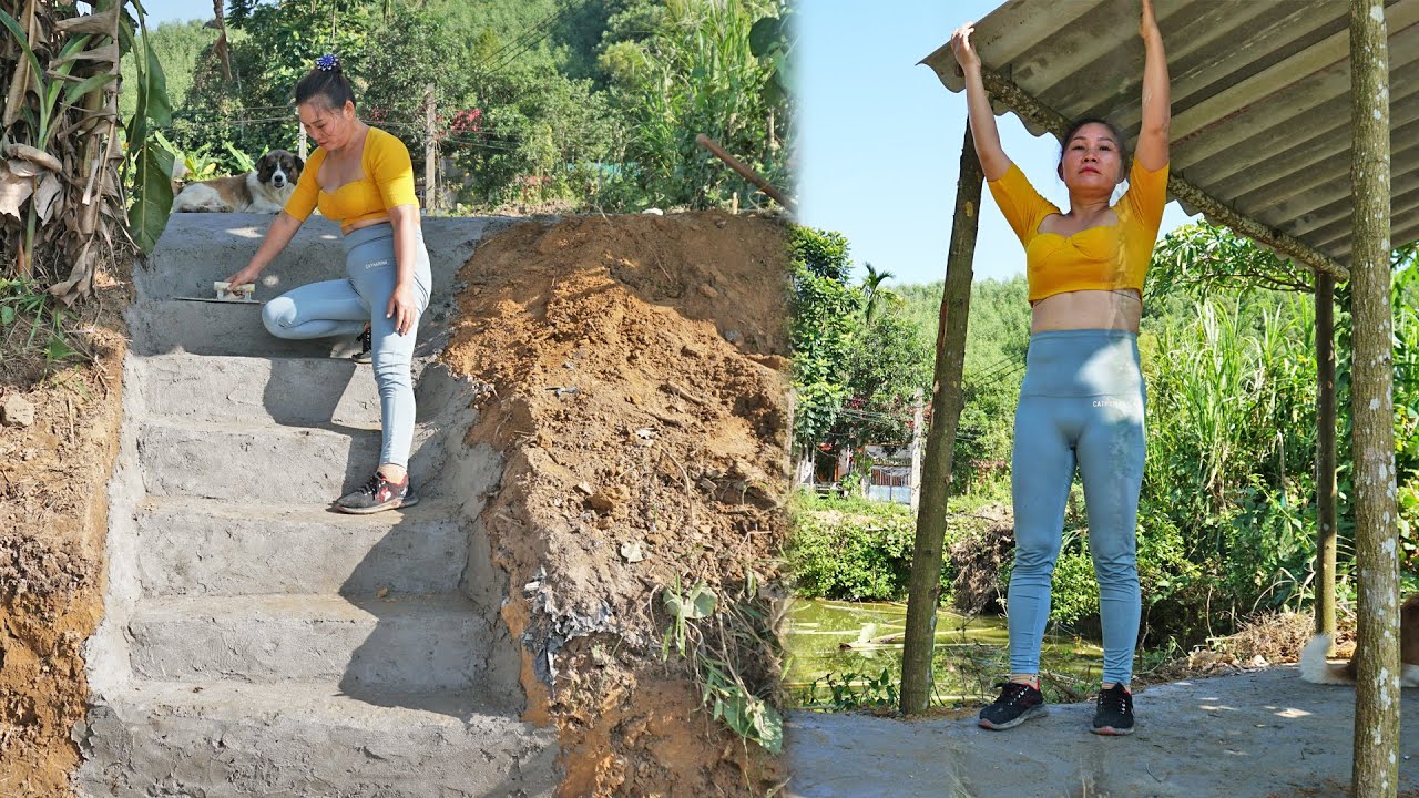 START to FINISH Building duck house to raise duck - Duyen building farm life alone