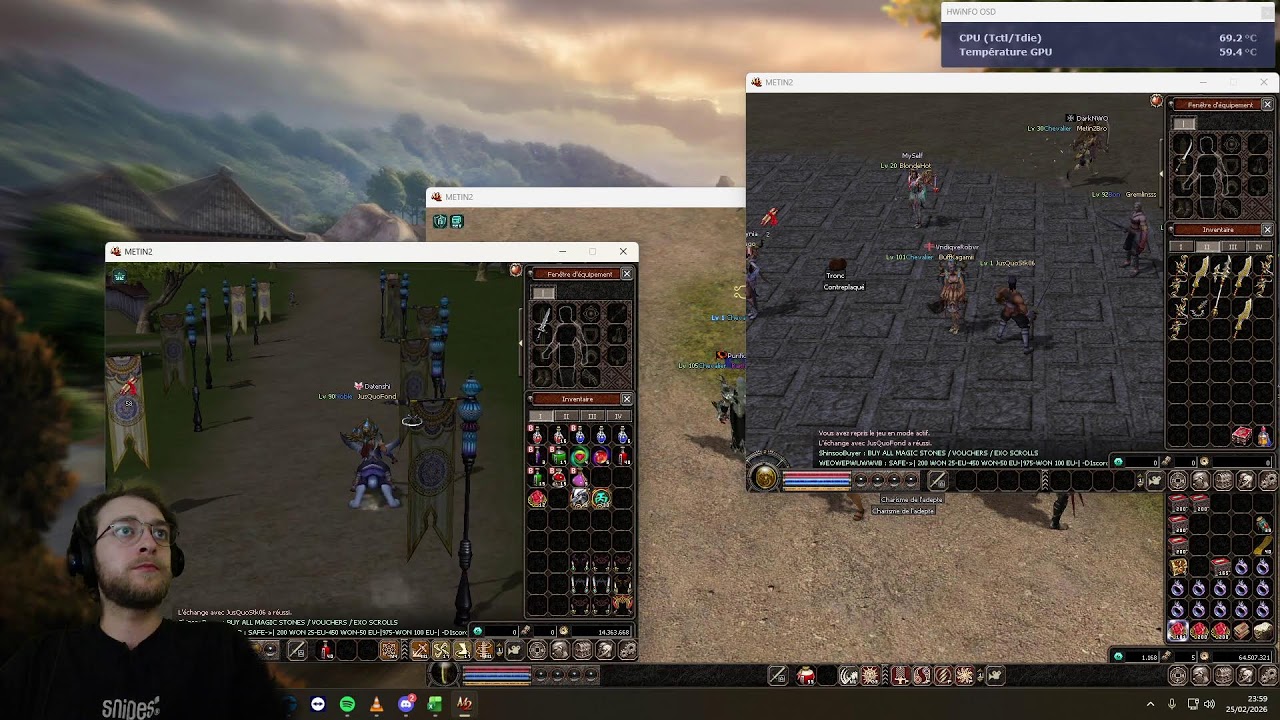 METIN2-FR - ZOZO STP LE DD DONNE DES 40 - VIDÉO LIVE