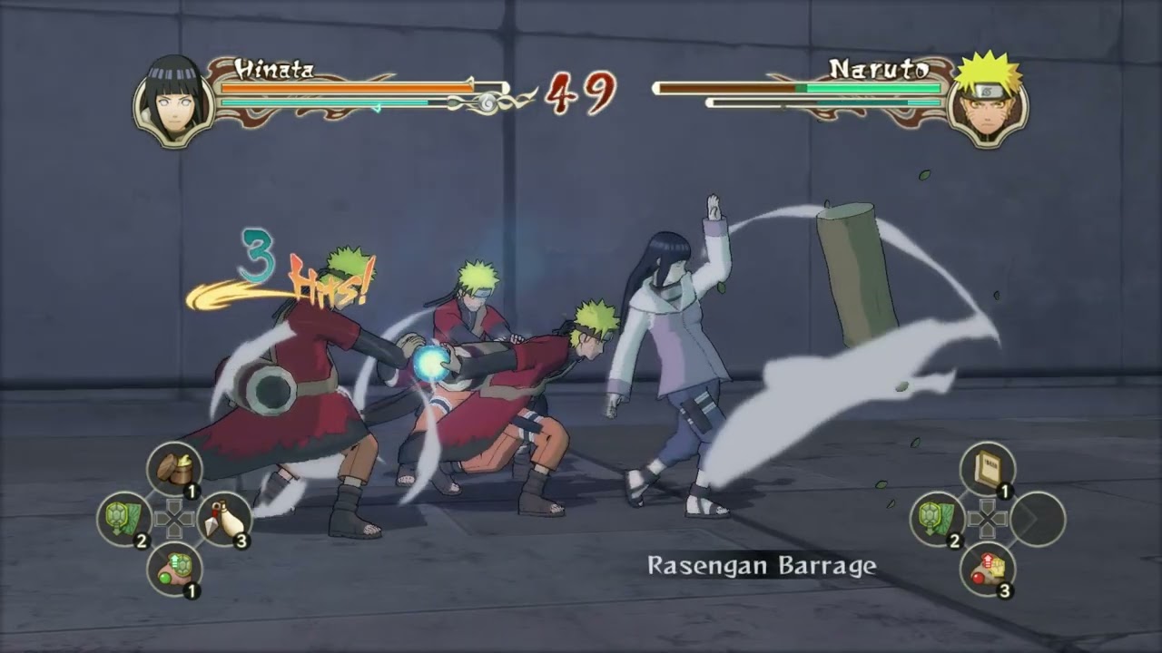 Hinata vs Naruto (Sage) - Naruto Shippuden Ultimate Ninja Storm 2