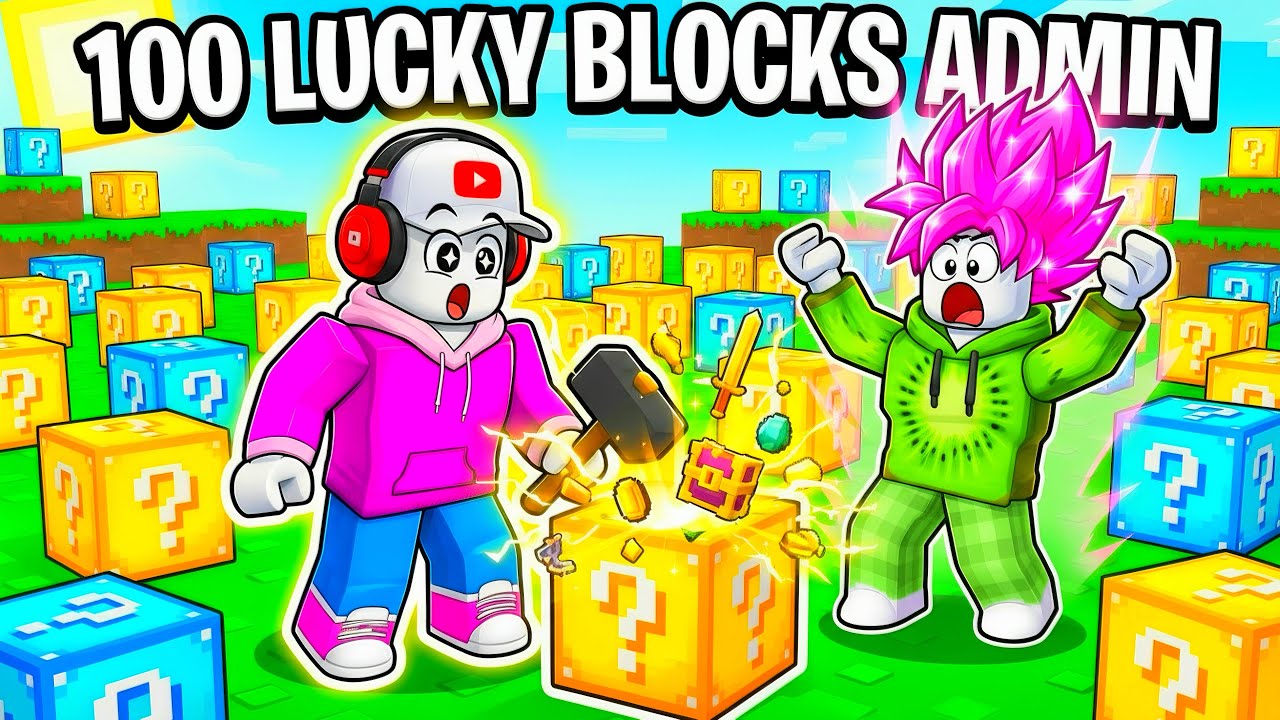 J'AI OUVERT 100 LUCKY BLOCKS ADMIN de brainrot sur roblox !