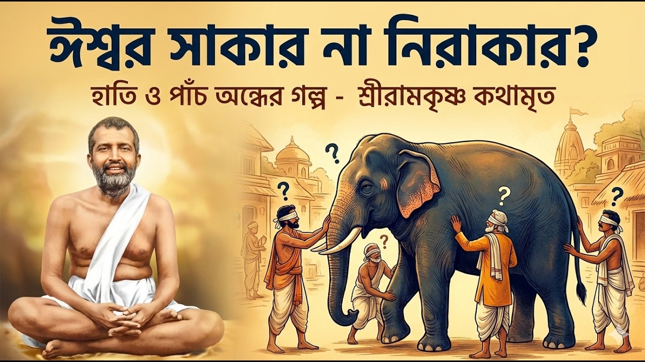 ঠাকুরের মুখে বলা গল্প  | হাতি ও পাঁচ অন্ধের গল্প | আমরা ঈশ্বরকে কতটা চিনি? |