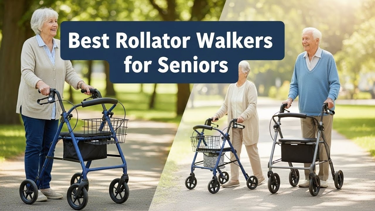 TOP 5  Best Rollator Walkers For Senior 2026 |  The Safest All Terrain Rollators To Keep You Moving