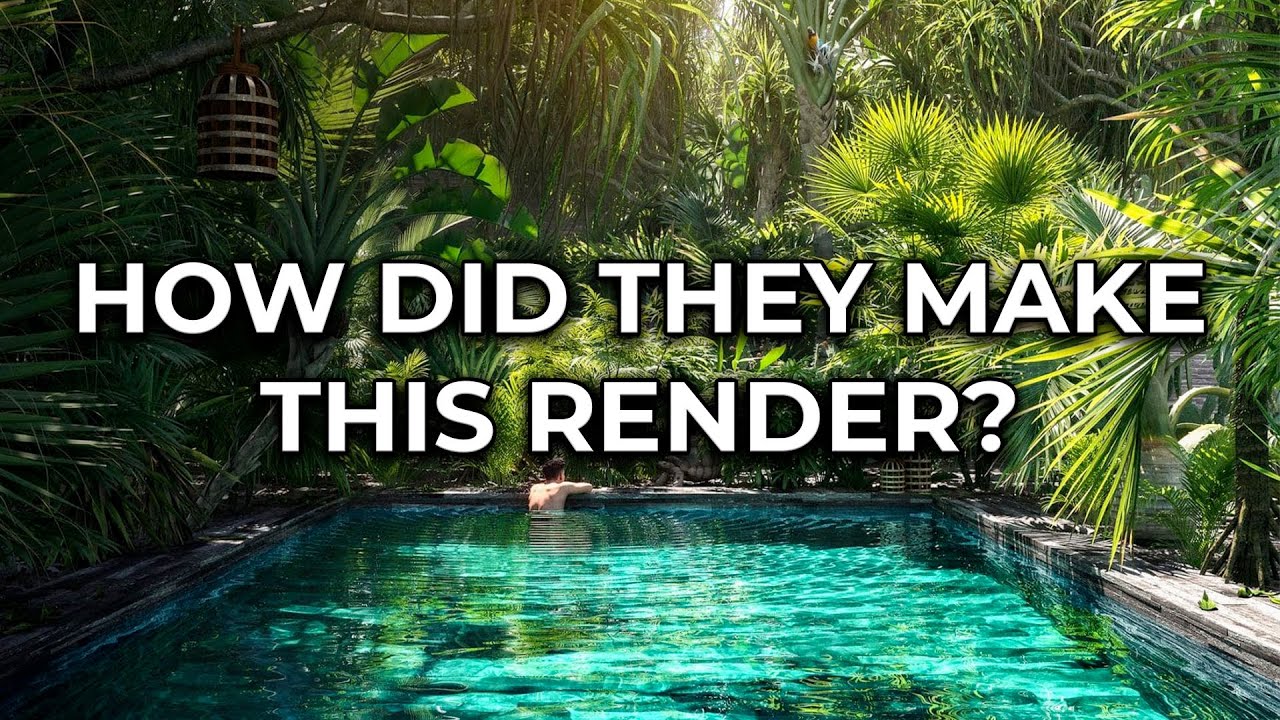 We analyze professional rendering | Cp. 15 | 3dsmax, Corona renderer, water material, caustics.