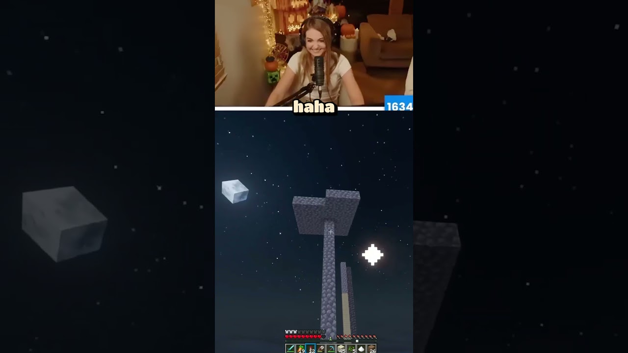 10/10 first try 🤣 #Minecraft #minecraftshorts