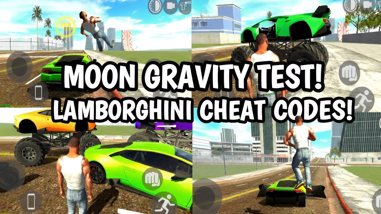 How to Fly Lamborghini using Moon Gravity in Indian Bikes Driving 3D? 🏎️💨 (New Secret Myth) 