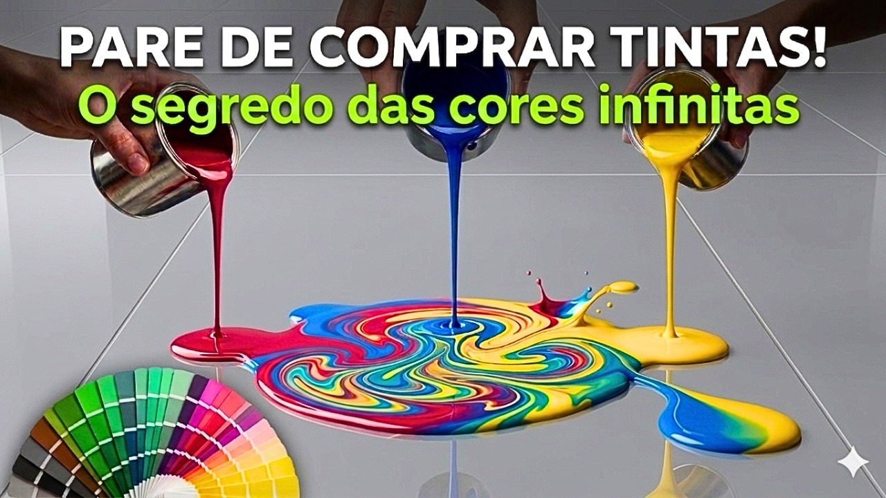 Como fazer tinta em casa - Faça novas cores misturando as cores que você já tem