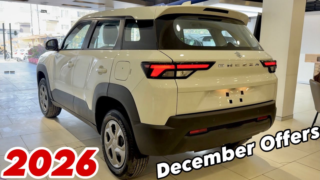 2026 NEW BREZZA LXI Year End Sale Model | NEW Maruti Suzuki Brezza Base Model White Colour Review 