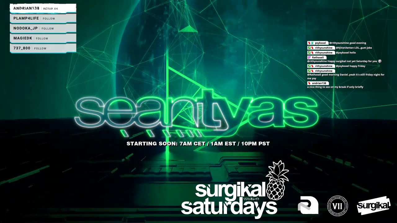 Sean Tyas - Surgikal Saturdays - 3+ Hours of the newest trance tuneage LIVE (Kicking off the weekend