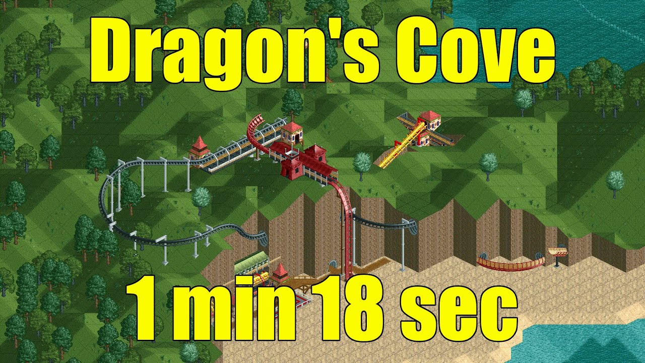 RollerCoaster Tycoon LL (OpenRCT2) Speedrun - Dragon's Cove FF% [1m18s]