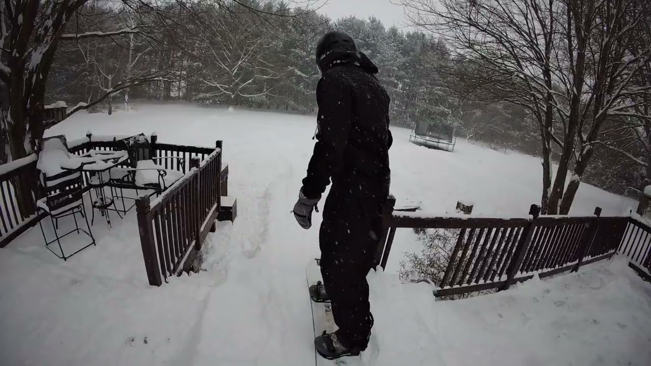 Homemade Ski Rail for GIANT Snow Storm ❄🥽