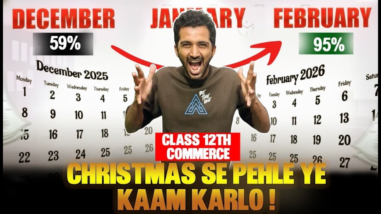 December Study Plan for Class 12 | Maharashtra Board 2026 | Score 90+ in Boards