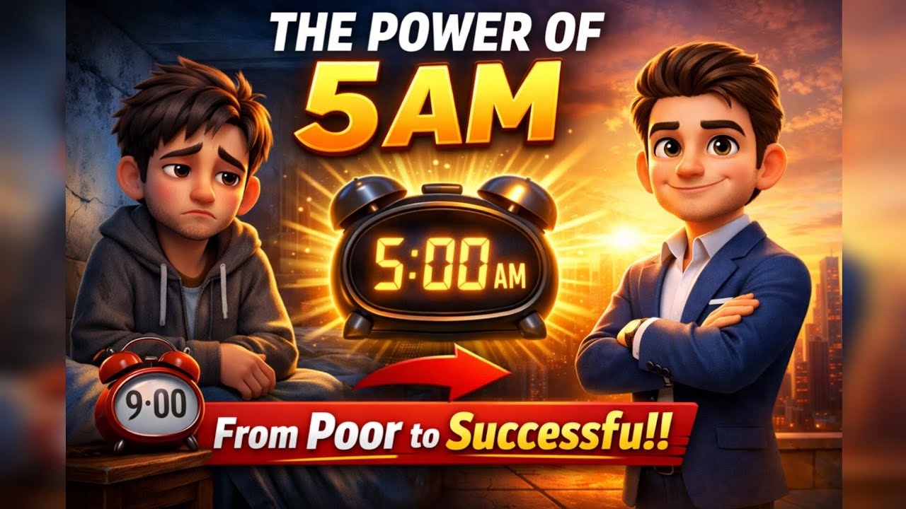 The Power of 5 AM ||  How Waking Up Early Changed a Poor Man's Destiny Forever
