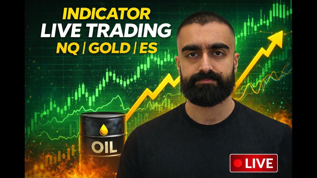 🔴 LIVE Futures Charts | NQ, ES & Gold Overnight Market Watch