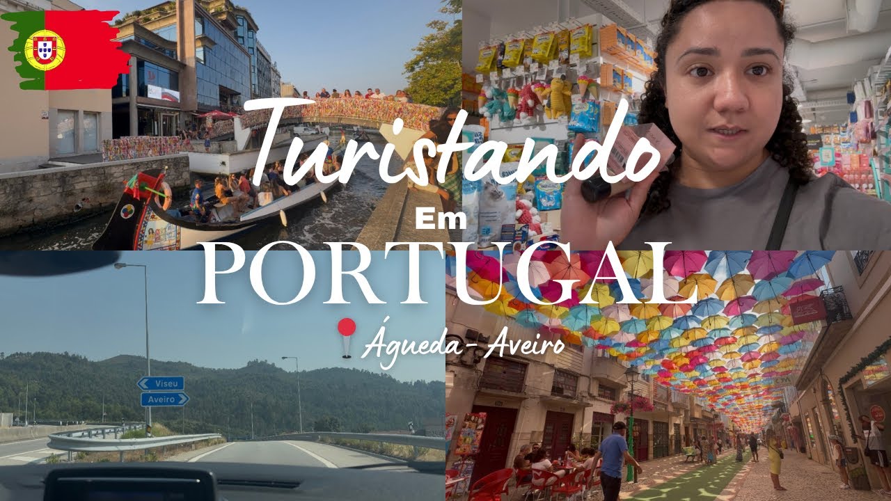 TURISTANDO EM PORTUGAL, FOMOS PARA ÁGUEDA E AVEIRO E COMPRINHAS NA NORMAL. ☂️🛶🇵🇹