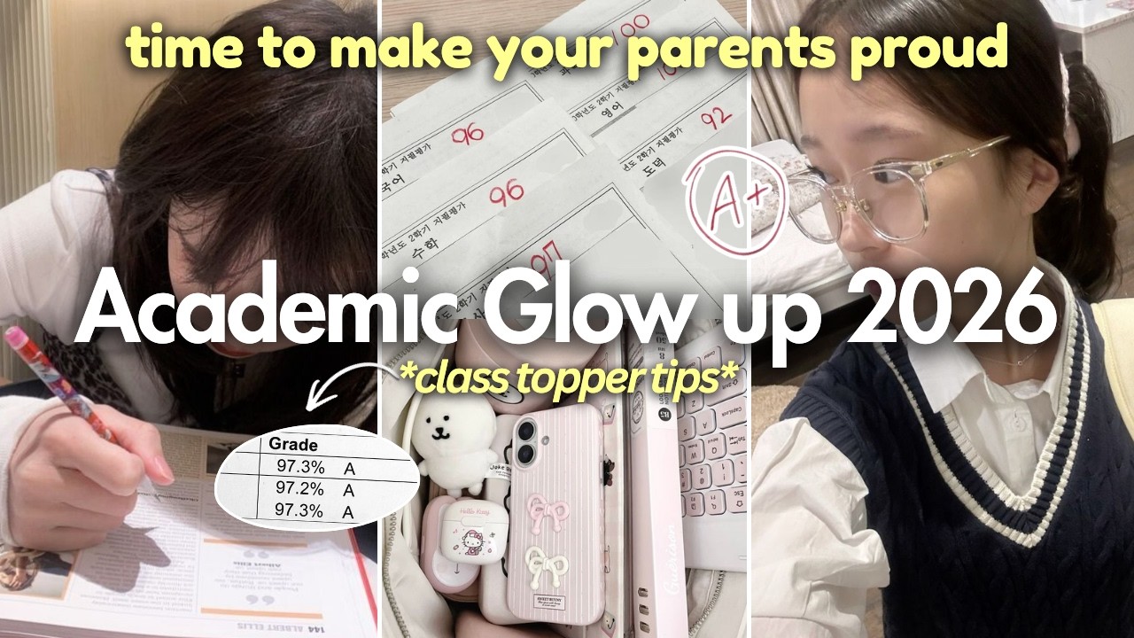 How to Have an ACADEMIC GLOW UP in 2026 (CLASS TOPPER TIPS) To Make Your Parents Proud!