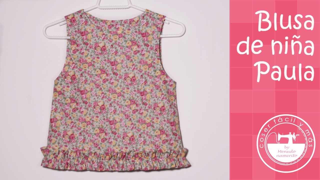 Blusa para niña, fácil y con patrones gratis