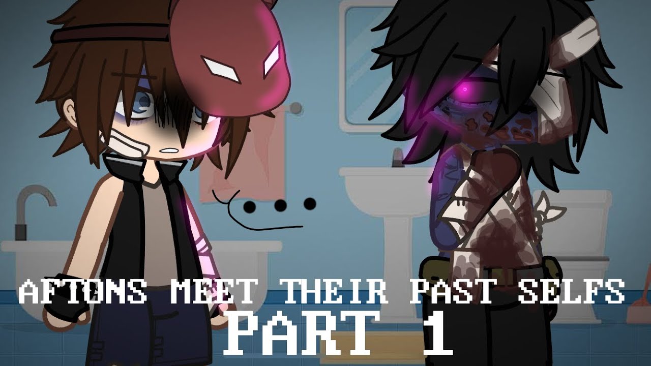 Aftons meet their past selfs // FNAF GACHA CLUB// Afton Family // kookysuskii