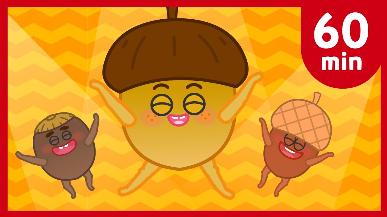 가을동요 총출동! 지니키즈와 알록달록 가을맞이 노래 60분 ♪ | 도토리, 허수아비 아저씨 +외  | 율동동요 | 인기동요 연속듣기★지니키즈