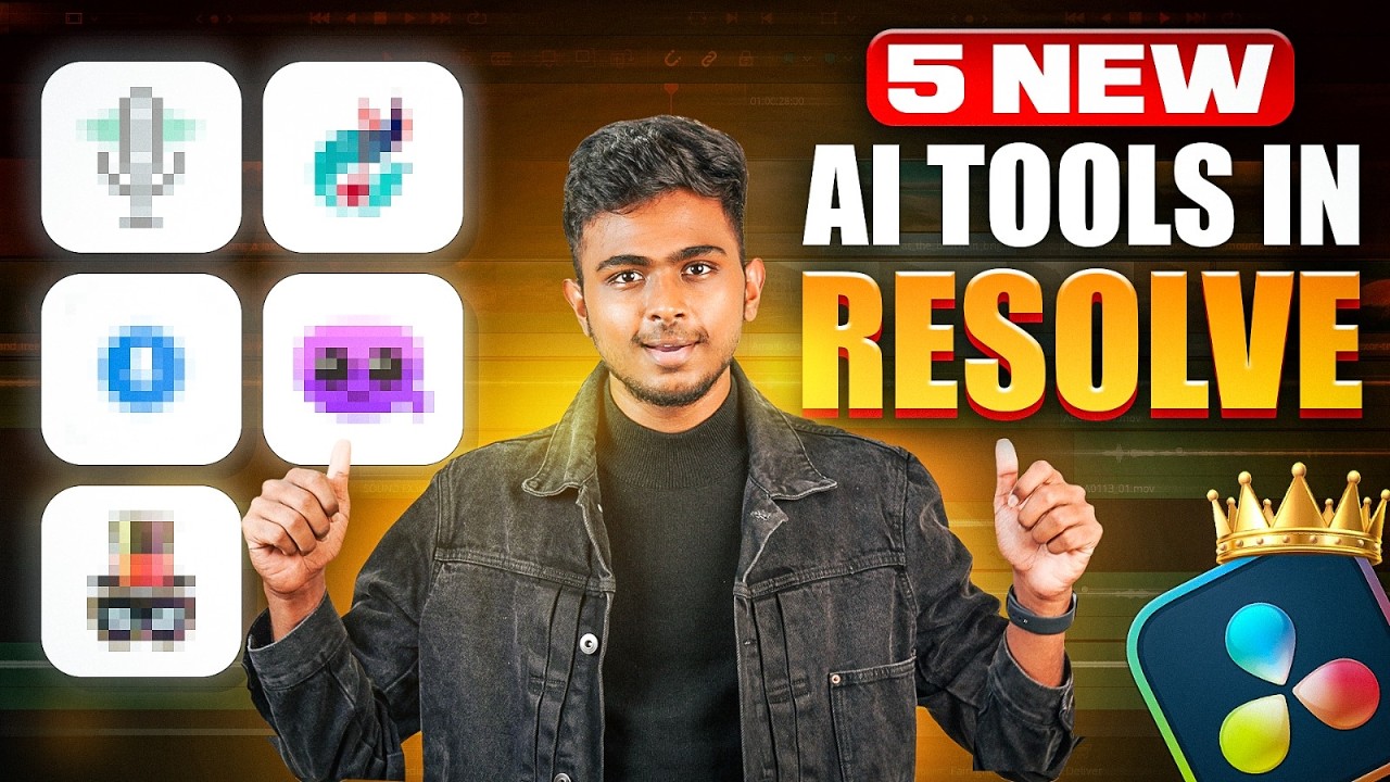 Top 5 New AI Features in DaVinci Resolve 20