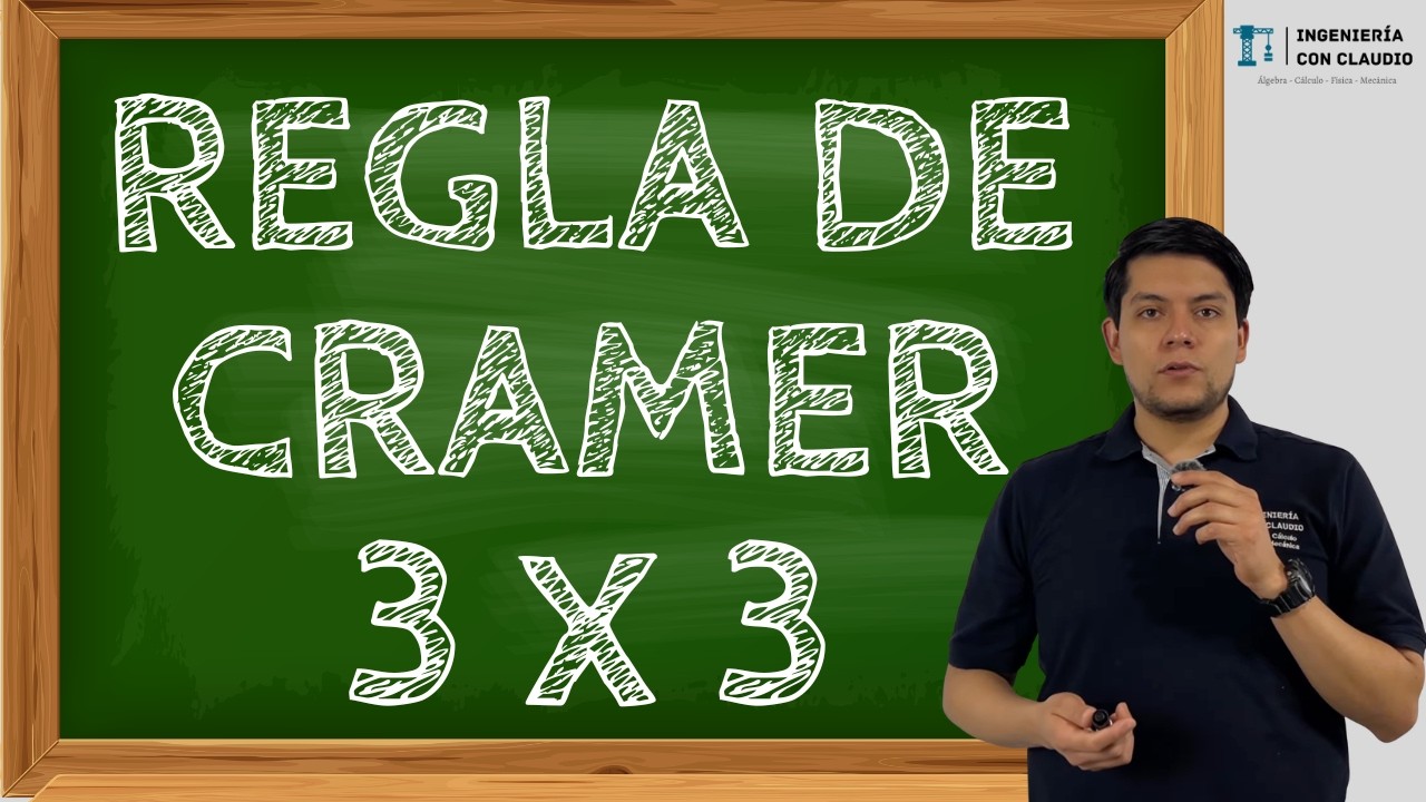Sistema de Ecuaciones 3x3 con Regla de Cramer | Ejercicio Resuelto Paso a Paso