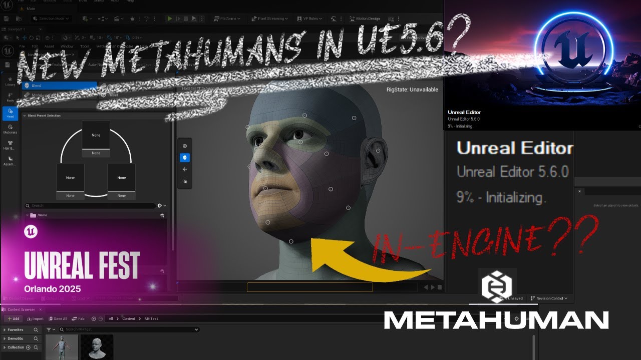 New Metahuman Creator for Unreal Engine 5.6???