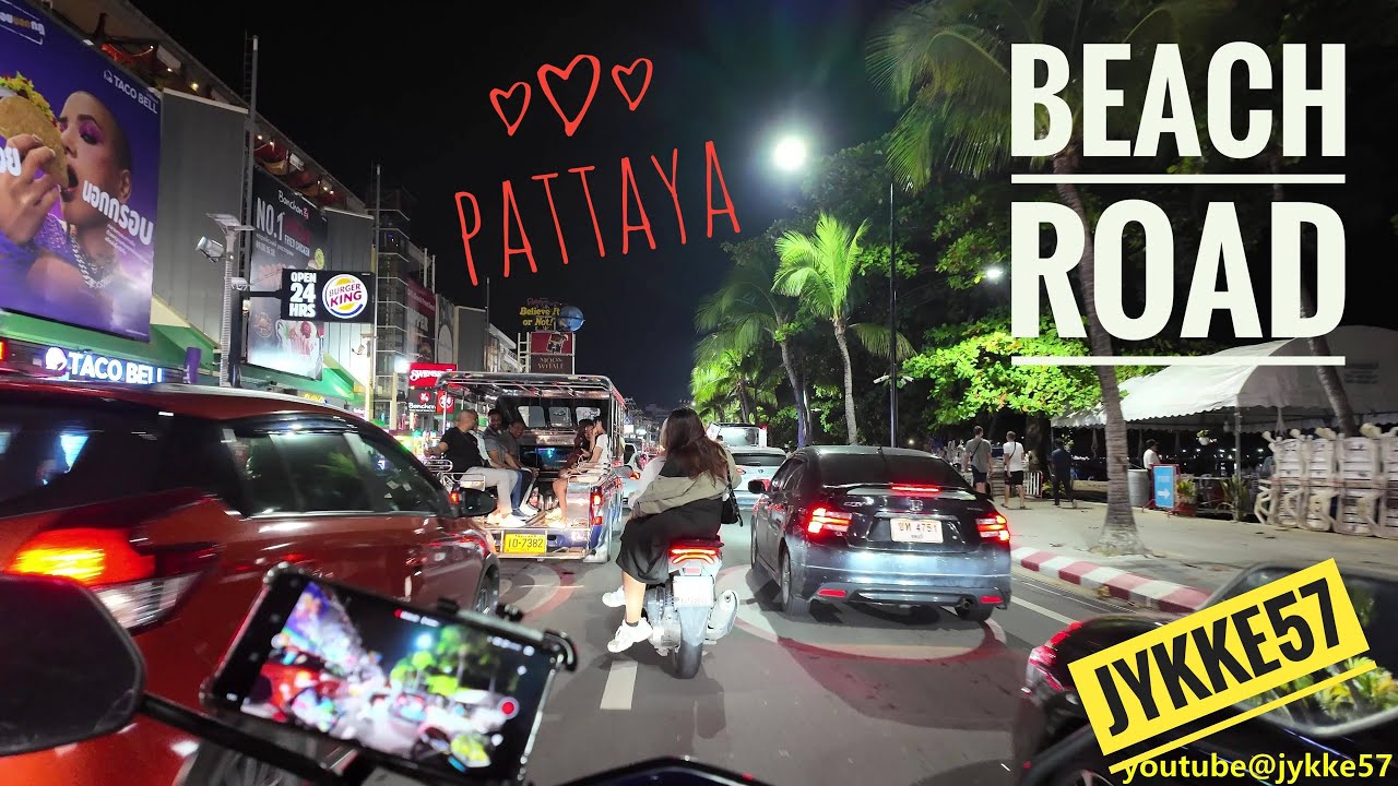 Beach Road 2024 Pattayan rantakadulla