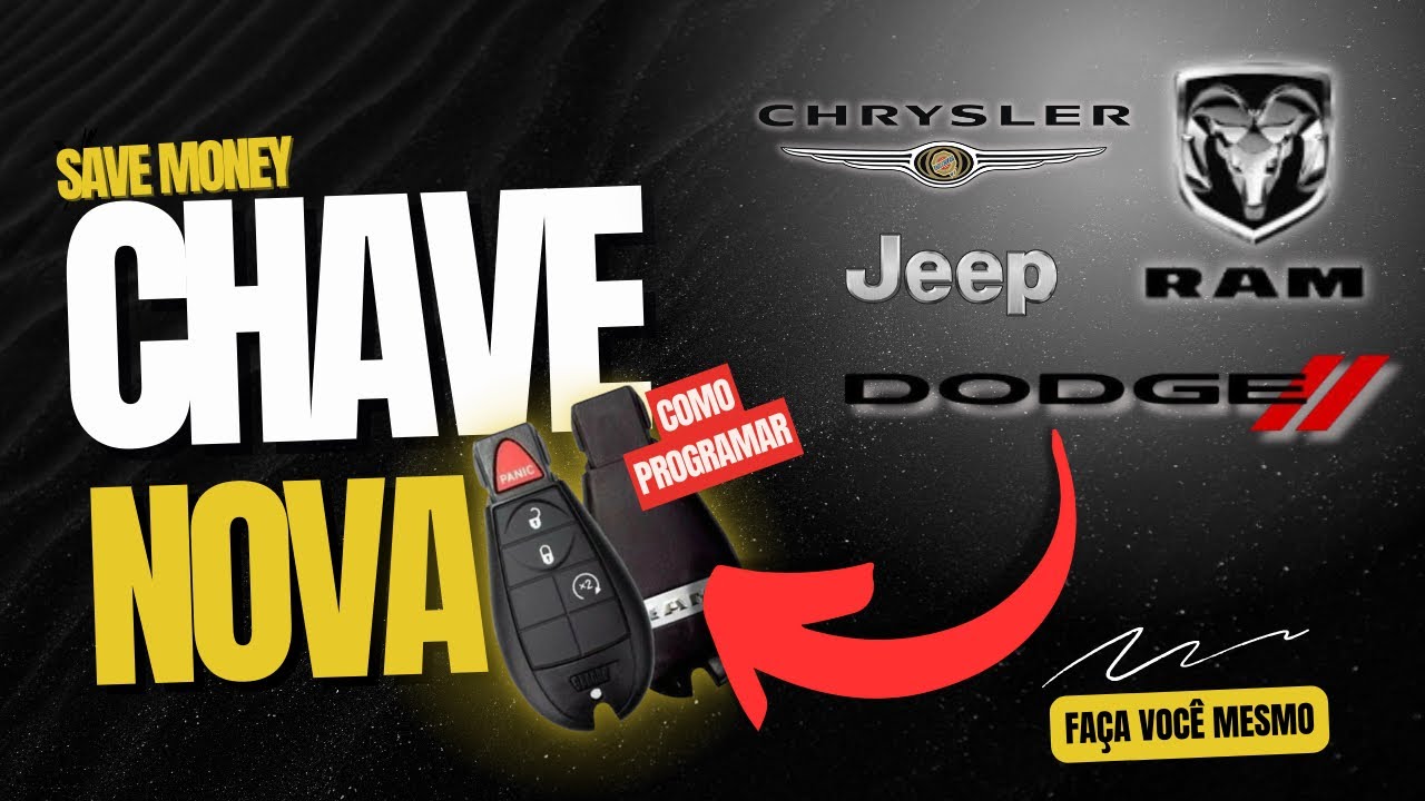 Como codificar / programar chave transponder RAM Jeep Dodge Chrysler