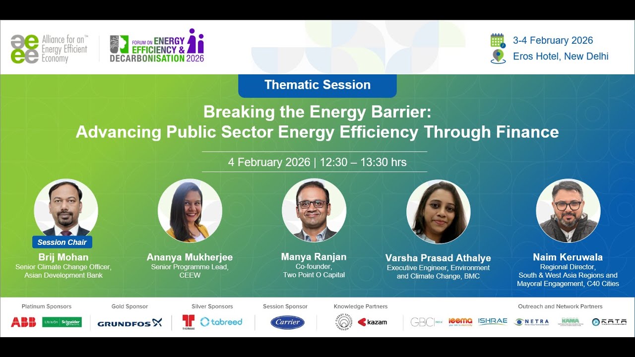 Thematic Session: Breaking the Energy Barrier: Advancing Public Sector Energy Efficiency