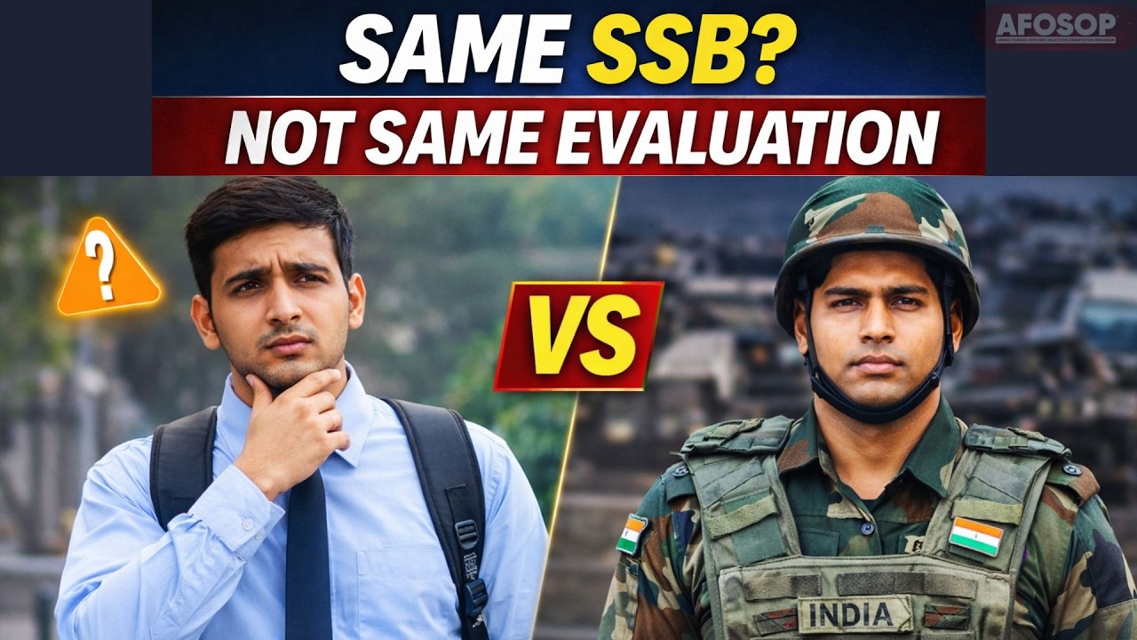 Same SSB&hellip; But Not the Same Evaluation | Civilian vs Service Entry I by Lt Col Ganesh Babu I ex-GTO